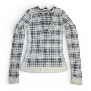 Narciso Rodriguez - Black & White Patterned Sweater - Sz 40 (US 4)